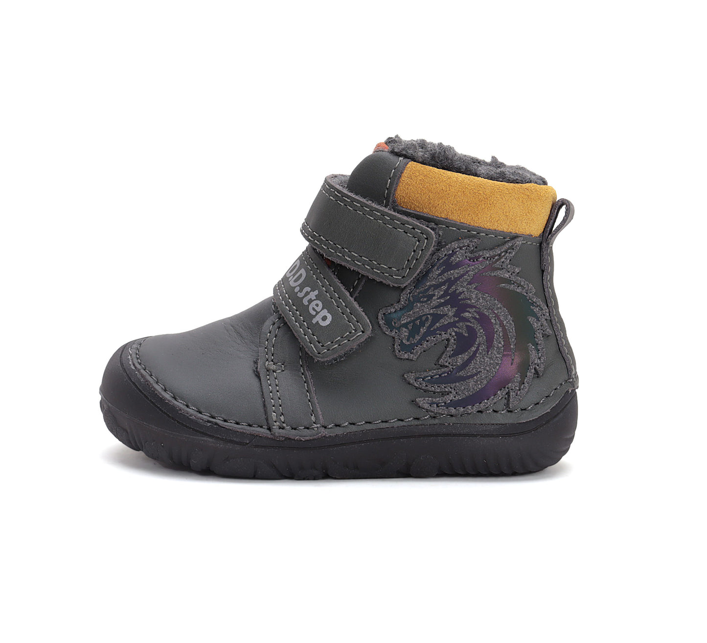 Jongen Blootsvoets Winterschoen