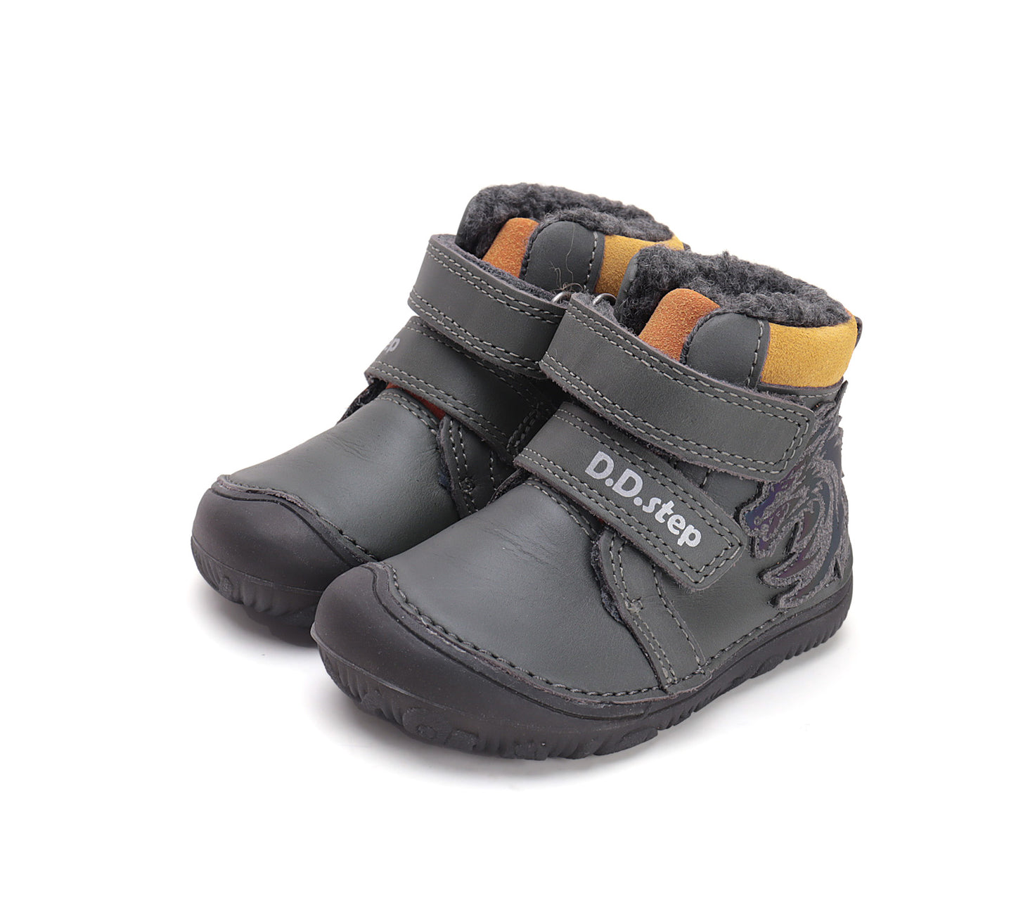 Jongen Blootsvoets Winterschoen